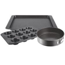 SET DE 3 PIÈCES TEFAL  - GRIS FONCÉ 