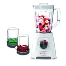 BLENDER MOULINEX LM423125 600 WATTS + 2 MOULINS - BLANC 